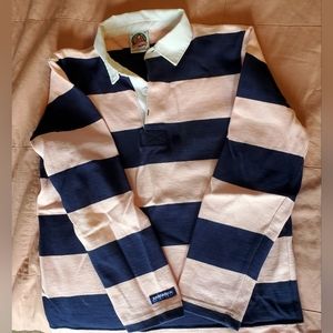 Barbarians rugby womens medium PINK and navy blue  classic fit. 100% cotton